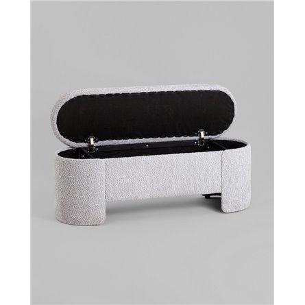 Банкетка|Stool Group|Taks с местом для хранения букле светло-серый