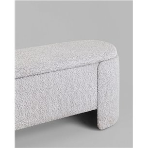 Банкетка|Stool Group|Taks с местом для хранения букле светло-серый