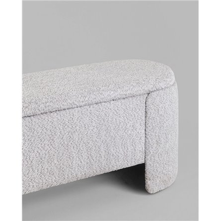 Банкетка|Stool Group|Taks с местом для хранения букле светло-серый