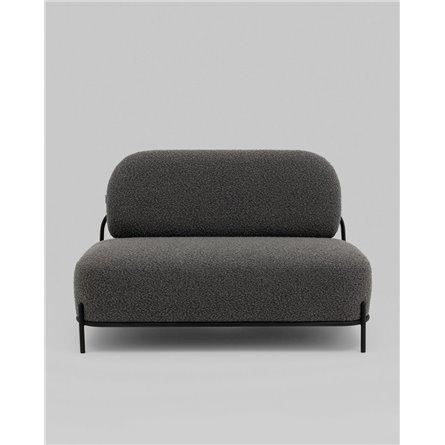 Прямой диван|Stool Group|Стоун new ткань букле тёмно-серый