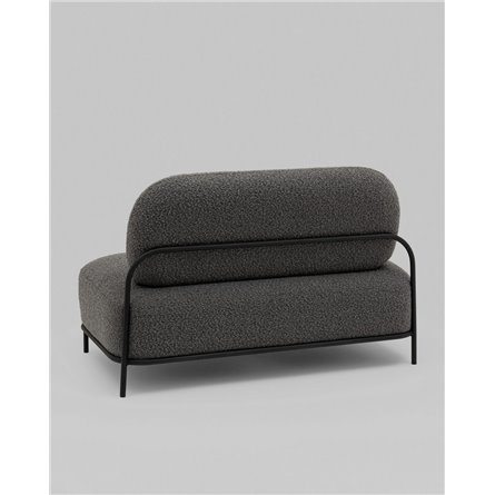 Прямой диван|Stool Group|Стоун new ткань букле тёмно-серый
