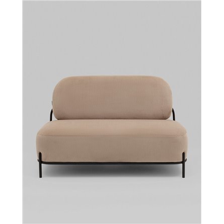 Диван прямой|Stool Group|Стоун велюр рельефный бежевый