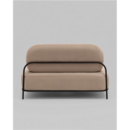 Диван прямой|Stool Group|Стоун велюр рельефный бежевый