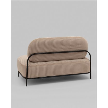 Диван прямой|Stool Group|Стоун велюр рельефный бежевый