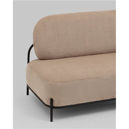 Диван прямой|Stool Group|Стоун велюр рельефный бежевый