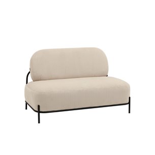 Диван Стоун велюр рельефный молочный