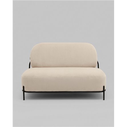 Диван прямой|Stool Group|Стоун велюр рельефный молочный