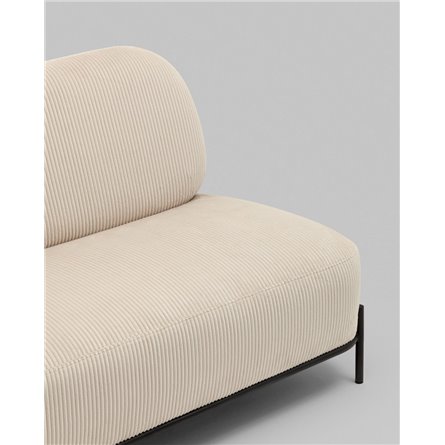 Диван прямой|Stool Group|Стоун велюр рельефный молочный