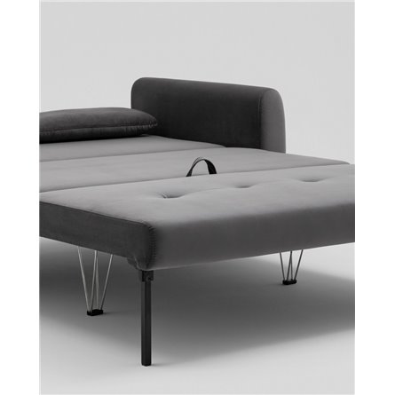 Прямой диван|Stool Group|Барнаби велюр светло-серый