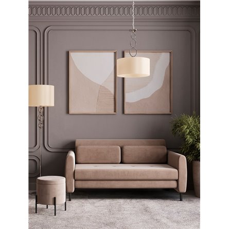 Прямой диван|Stool Group|Барнаби велюр серый