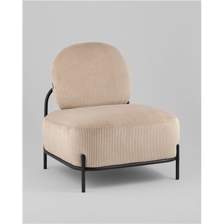 Кресло|Stool Group|Стоун велюр рельефный бежевый