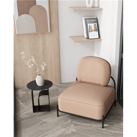 Кресло|Stool Group|Стоун велюр рельефный бежевый