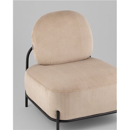 Кресло|Stool Group|Стоун велюр рельефный бежевый