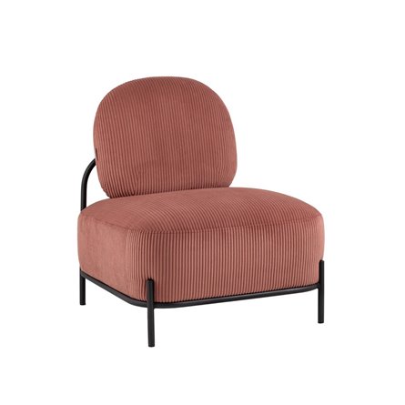 Кресло Стоун велюр рельефный коралловый