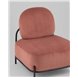 Кресло|Stool Group|Стоун велюр рельефный коралловый