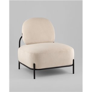 Кресло|Stool Group|Стоун велюр рельефный молочный