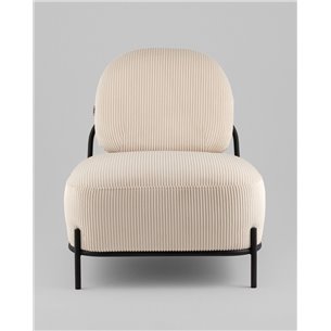 Кресло|Stool Group|Стоун велюр рельефный молочный