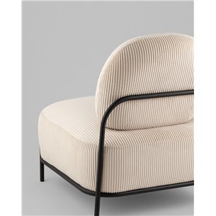 Кресло|Stool Group|Стоун велюр рельефный молочный