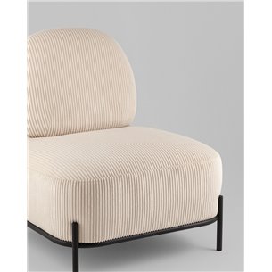 Кресло|Stool Group|Стоун велюр рельефный молочный