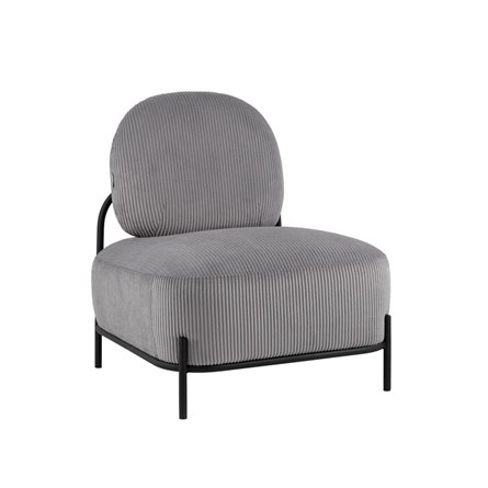 Кресло Стоун велюр рельефный светло-серый