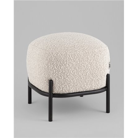 Пуф|Stool Group|Стоун ткань букле молочный