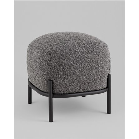 Пуф|Stool Group|Стоун ткань букле тёмно-серый