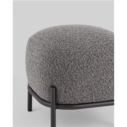 Пуф|Stool Group|Стоун ткань букле тёмно-серый