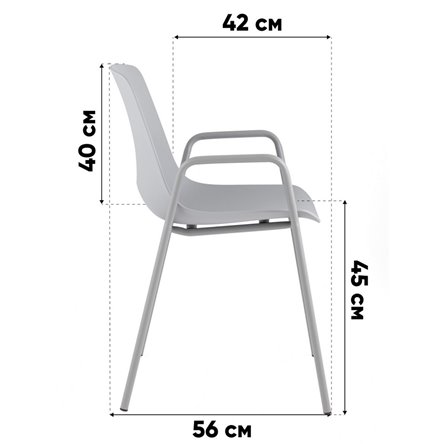 Стул|Stool Group|Kaira пластик серо-зеленый