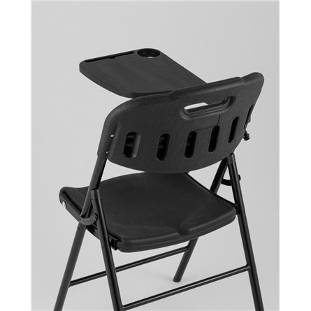 Стулья складные|Stool Group|банкетный со столиком черный Кейт, пластик, металлический каркас