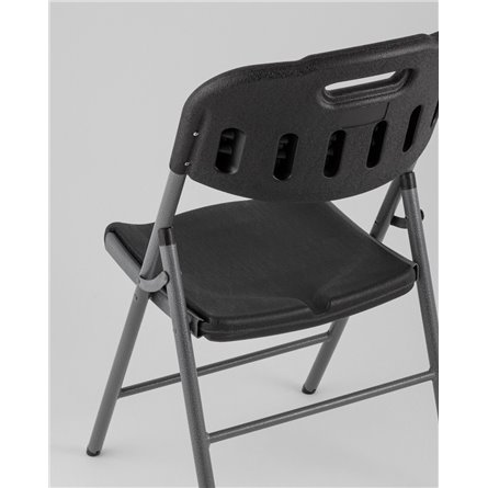 Стулья складные|Stool Group|банкетный Кейт черный, пластик, металлический каркас