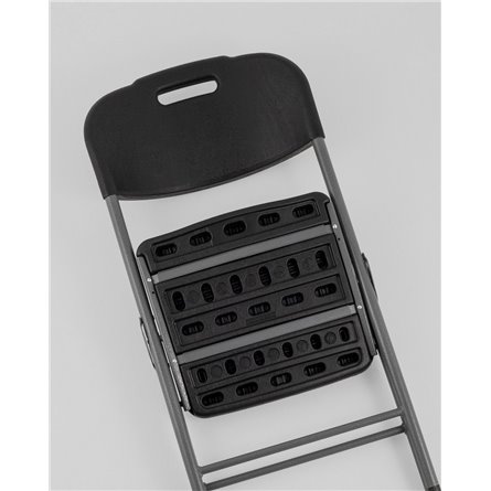 Стулья складные|Stool Group|банкетный Кейт черный, пластик, металлический каркас