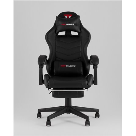 Компьютерное кресло|TopChairs|TopChairs Prophet с оттоманкой черный