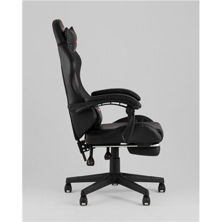 Компьютерное кресло|TopChairs|TopChairs Prophet с оттоманкой черный