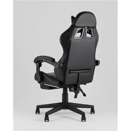 Компьютерное кресло|TopChairs|TopChairs Prophet с оттоманкой черный