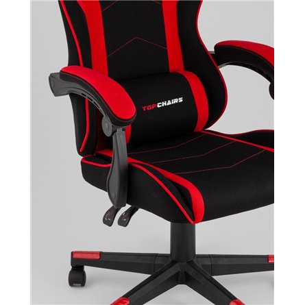 Компьютерное кресло|TopChairs|TopChairs Shadow ткань черно-красный