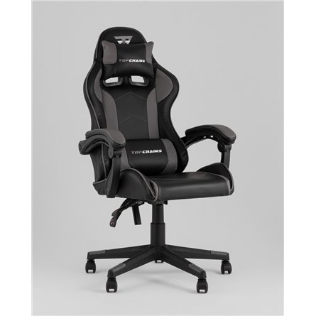 Компьютерное кресло|TopChairs|TopChairs Shadow черно-серый