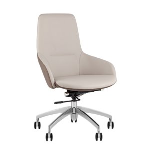 Кресло офисное TopChairs Soulo светло-серый