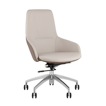 Кресло офисное TopChairs Soulo светло-серый