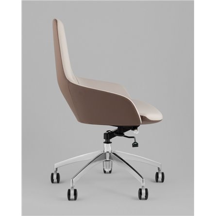 Компьютерное кресло|TopChairs|TopChairs Soulo светло-серый, коричневый