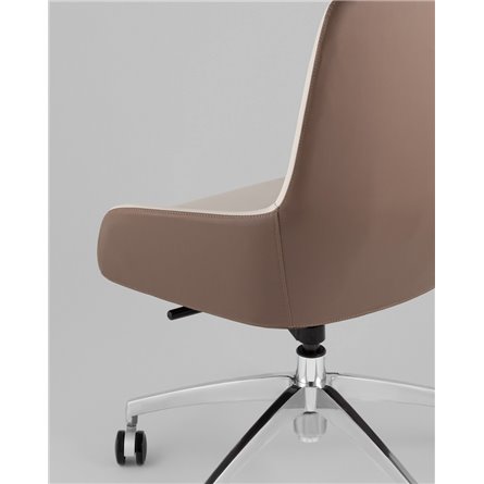 Компьютерное кресло|TopChairs|TopChairs Soulo светло-серый, коричневый