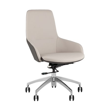 Кресло офисное TopChairs Soulo светло-серый