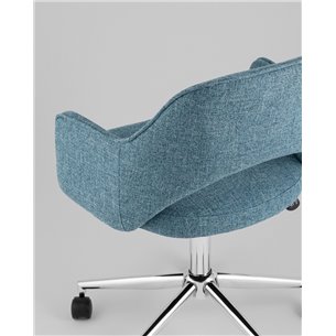 Компьютерное кресло|Stool Group|Кларк рогожка синий