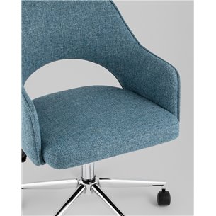 Компьютерное кресло|Stool Group|Кларк рогожка синий