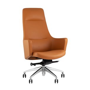 Кресло руководителя TopChairs Ferris коричневое