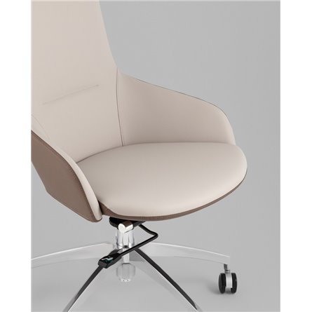 Компьютерное кресло|TopChairs|TopChairs Soulo бежевый, коричневый