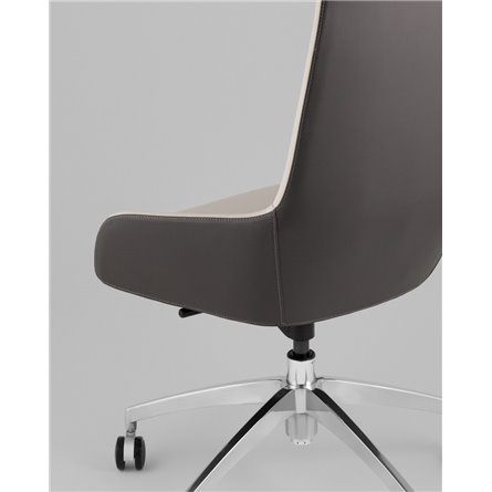 Кресло руководителя TopChairs Soulo светло-серый