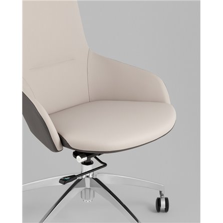 Кресло руководителя TopChairs Soulo светло-серый