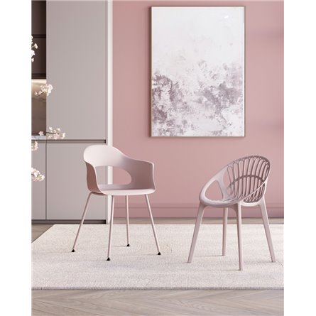 Стул|Stool Group|Takeo пластик нежно-розовый