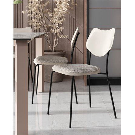 Стул|Stool Group|Casey серый с серой экокожей