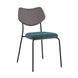 Стул обеденный Casey темно-бирюзовый с серой экокожей